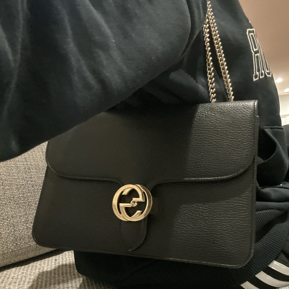 Gucci Interlocking Leather Bag - image 12